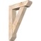 Ekena Millwork Traditional Slat Smooth Bracket w/ Offset Brace, Douglas Fir, 7 1/2"W x 30"D x 42"H BKT0806X30X42TRA06SDF - alternate 1